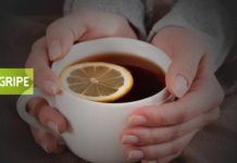 chá para gripe caseiro
