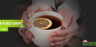 chá para gripe caseiro